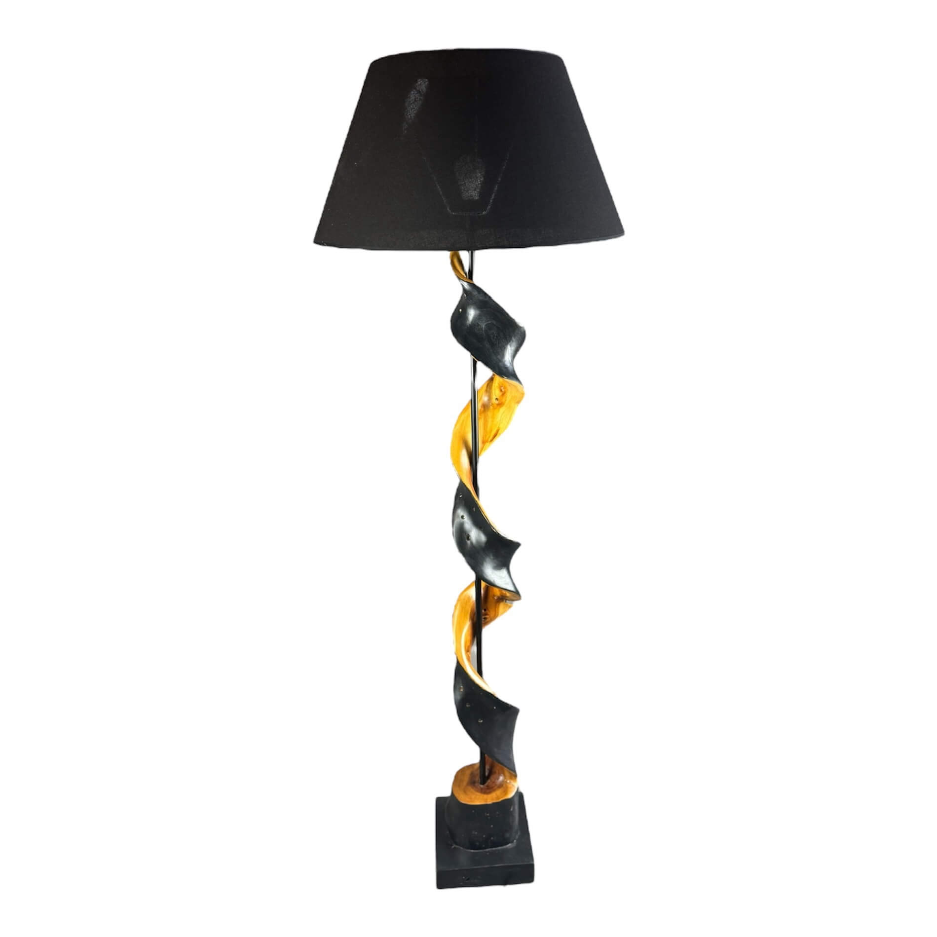 Spirale Teakholzlampe 