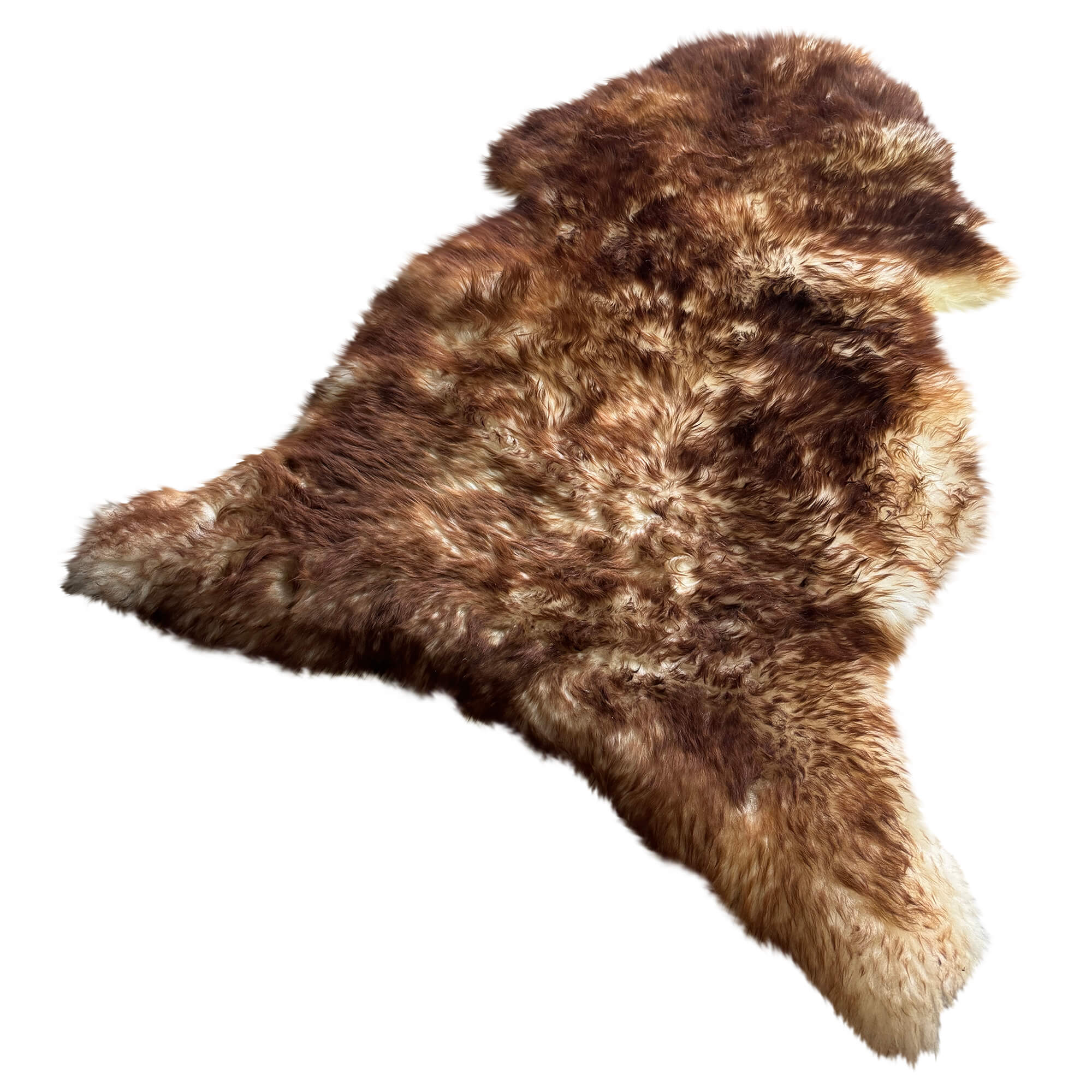 Schaffell Mufflon_Braune_Spitzen