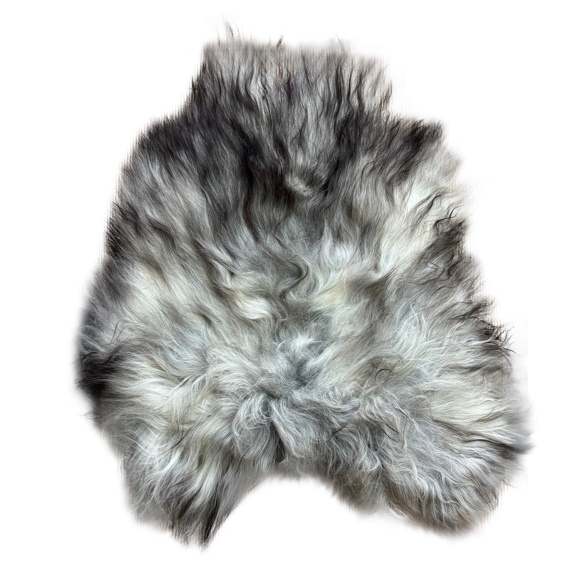 Schaffell_Islandfell_Mufflon_Weiß_Schwarz_Langhaar